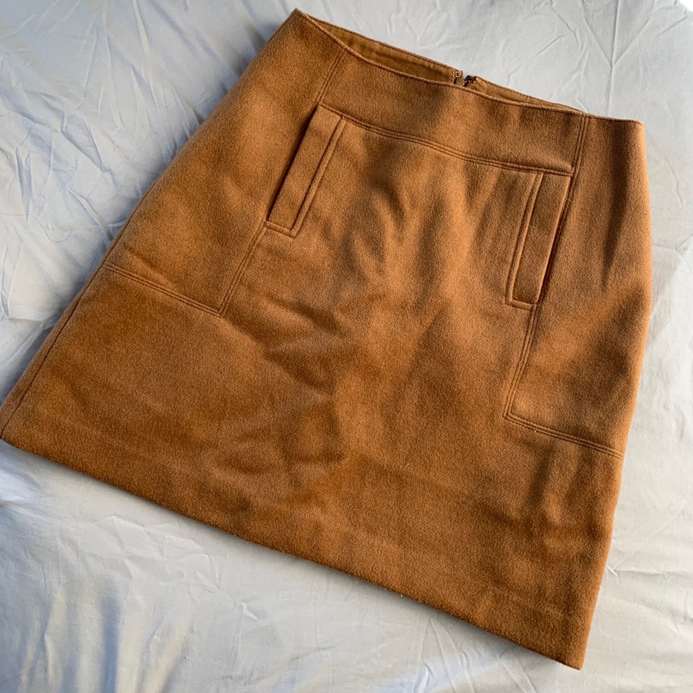 vintage ann taylor loft lined wool mini skirt